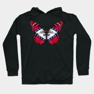 Arkansas Flag Butterfly - Gift for Arkansan From Arkansas AR Hoodie